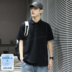 唐狮 2026夏季款撞色明线polo衫男短袖高级感春夏男士上衣时尚
