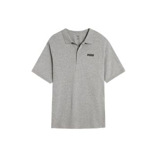 PUMA 商务短袖运动T恤POLO衫男女新款夏季白色翻领上衣 690644 灰色-03 S (170/92A)