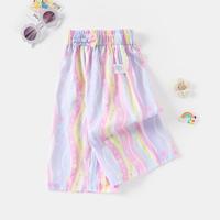 可米熊 女童夏季纯棉阔腿裤