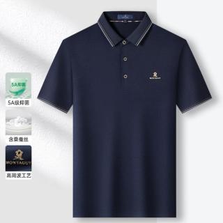 梦特娇 含桑蚕丝5A抑菌 男士短袖Polo衫