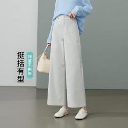 ESE-Y 垂感显瘦通勤休闲裤子女26春新百搭梧桐直筒裤小个子