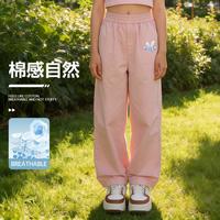 小猪班纳 100%纯棉防蚊女童长裤