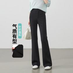 ESE-Y 西装通勤针织休闲裤子女26春夏微喇叭裤长裤高个子