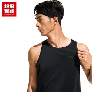超级安踏 152627103U 速干 男款无袖T恤