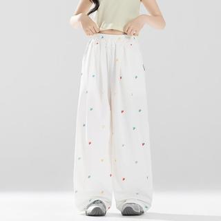 URBANSHOW 女童阔腿直筒长裤