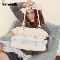 VANWALK 出走lucky pony芭蕾风裙摆托特包星星挂件手提单肩包
