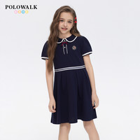 POLOWALK 童装春夏新品女童短袖时尚连衣裙CCJW526A0531