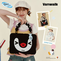 VANWALK Pingu新款女生通勤电脑包日常外出防震笔记本手提单肩包