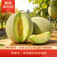 京鲜生 冰淇淋网纹蜜瓜 1粒装 单果2斤起