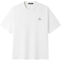 gxgjeans 凉感宽松圆领短袖T恤 白色 L