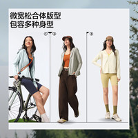 蕉下 防晒衣女宽松透气 &夹克款便携 &轻量户外 &AS100浅咖灰M