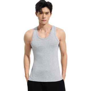 猫人 抑菌 男士背心 10A抑菌男士背心薄款-白色 3XL