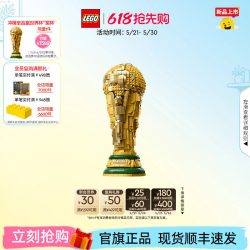 乐高 官方旗舰店43020FIFA世界杯奖杯大力神杯积木