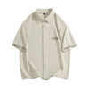  JEANSWEST LIFE 冰丝凉感 男士短袖衬衣 素简K浅米 【冰感凉爽】 2XL (185) （160斤-180斤）
