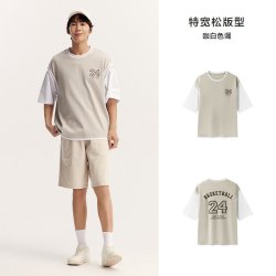 森马 男士短袖T恤 10-1324100132