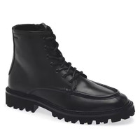 今日必买：HUGO BOSS Julio Lugged Moc Toe 男士皮革马丁靴 二色可选 40-42码