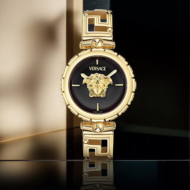VERSACE 瑞表美杜莎小金表石英表 VE0B00525-34MM