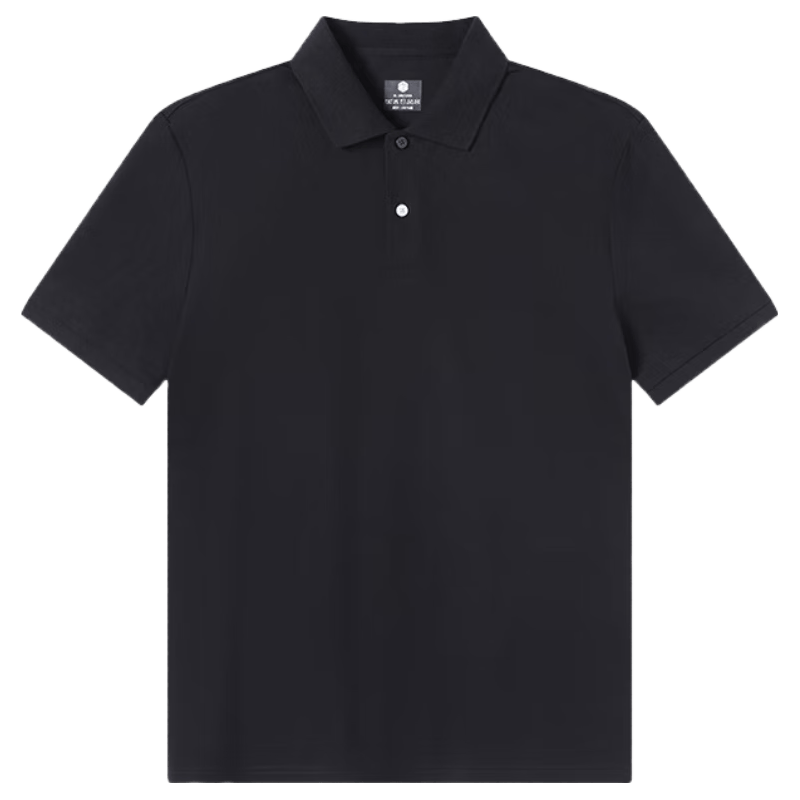 京东京造 汗渍无痕 Polo衫 黑色 3XL