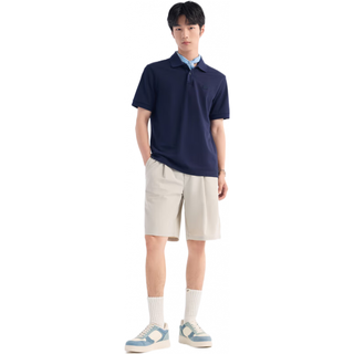 九牧王 JT2EX20270 凉感科技 藏青 3XL 男士POLO衫