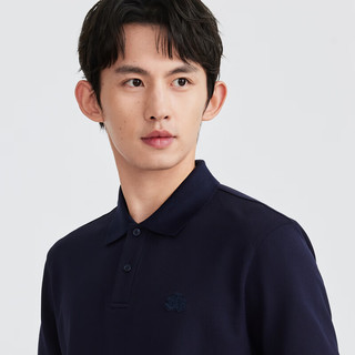九牧王 JT2EX20270 凉感科技 藏青 3XL 男士POLO衫