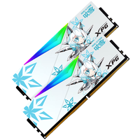 ADATA 威刚 龙耀 吹雪联名版 DDR5 6000MHz 台式机内存条 64GB（32G*2）RGB套条