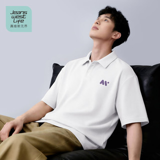 JEANSWEST LIFE 无界华夫格翻领宽松POLO衫 男款