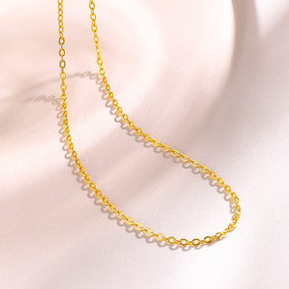 周六福 足金999 O字链锁骨项链 2.62g 40+5cm