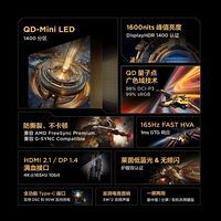  FFALCON/雷鸟 U8 QD-MiniLED 游戏电竞显示屏