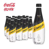 可口可乐 怡泉苏打水柠檬味汽水整件原味无糖苏打水瓶 瓶 400ml*12瓶
