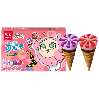可爱多 Cornetto 可爱多 蓝莓草莓味冰淇淋 20g*8支