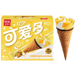 可爱多 柠檬轻乳口味冰淇淋 73g*4支