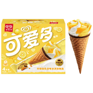可爱多 柠檬轻乳口味冰淇淋 73g*4支