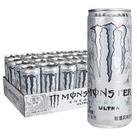 可口可乐 monster白魔爪能量饮料无糖330ml*24罐原味运动功能饮品
