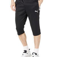 PUMA 男式 Teamliga 训练七分裤 黑色