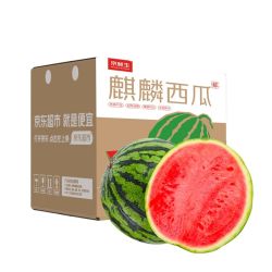 京鲜生 无籽麒麟西瓜 净重7-9斤 1粒装