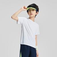 特步 轻薄透气吸湿速干宽松不束缚男童夏季日常短袖针织衫