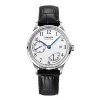  UNION GLASHÜTTE/格拉苏蒂宇联 动力储存 男士机械腕表 小牛皮表带