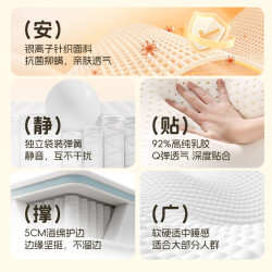 CBD家居 独立袋装弹簧床垫软硬适中家用席梦思乳胶弹簧床垫 喜梦 喜梦床垫-22cm 1500*200