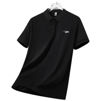 德尔惠 男士翻领纯色Polo衫 灰色 4XL