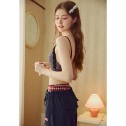 果壳 纯欲蕾丝性感美背内衣女无钢圈聚拢薄款透气文胸
