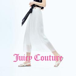 Juicy Couture 26夏新款流光盛压皱弹力打褶轻薄纱裙半截裙女
