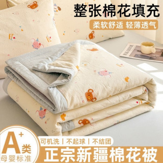 A类双层纱新疆棉花夏凉被子 150x200cm