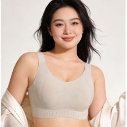千奈美 带风杯凉感大胸显小无痕聚拢收副乳防下垂兔耳杯文胸罩