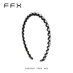 FFX弗弗西星光夜曲波浪发箍头饰细款高颅顶头箍不勒头发饰高级感