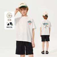 New Balance 儿童运动风T恤短裤套装