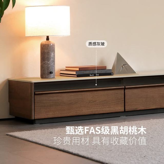 源氏木语 实木 电视柜 电视柜2.0米