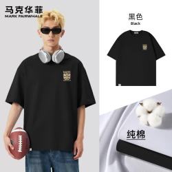 马克华菲 250克重磅双面纱纯棉短袖T恤 多色可选
