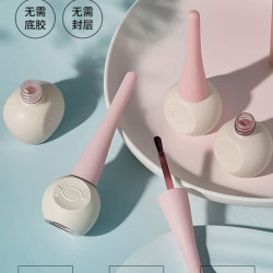 Candy Moyo CandyMoyo懒人三合一猫眼甲油胶2026新款裸色爆闪碎钻亮片一步胶