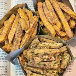 自然道 芋头条 原味+椒盐+海苔+蟹黄各1袋 每袋