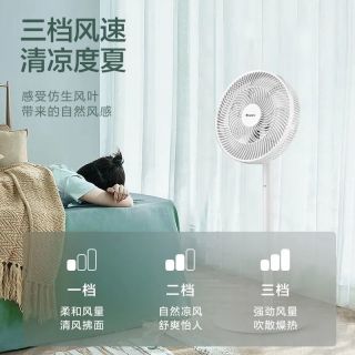 格力 14寸格力电风扇家用静音落地扇七叶摇头省电强大风量卧室3515h7